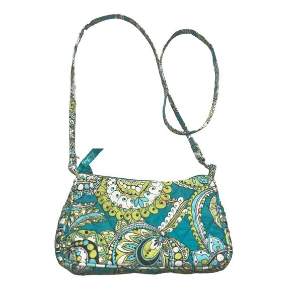Vera Bradley PEACOCK PAISLEY Print Small Shoulder Bag lined skinny straps‎ - Picture 1 of 9